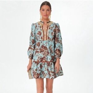 Tuckernuck NWT Robin's Egg Blue Victorian Drop Waist Palmerston Dress Size XXS​